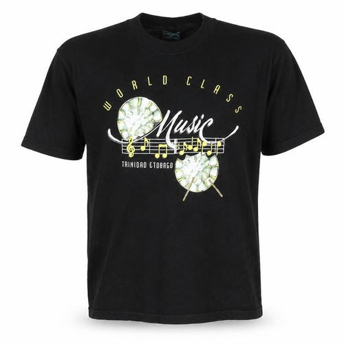 York Men's Black Music Graphic T-Shirt - Size S