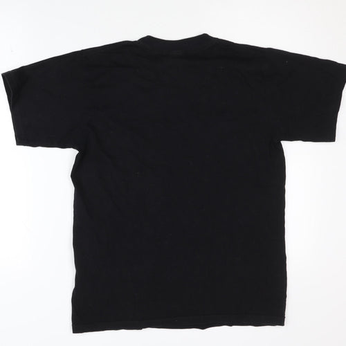 York Men's Black Music Graphic T-Shirt - Size S