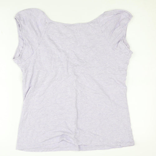 Jasper Conran Women's Purple Blouse, Size 18, Lace V-Neck