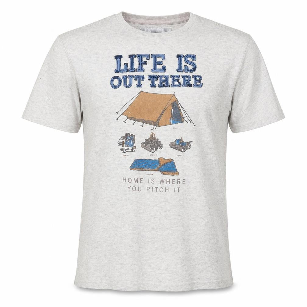 Fat Face Men's Grey Graphic Outdoor T-Shirt Size S