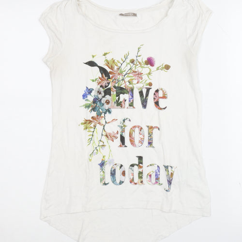 Orsay Women’s XS White Floral T-Shirt