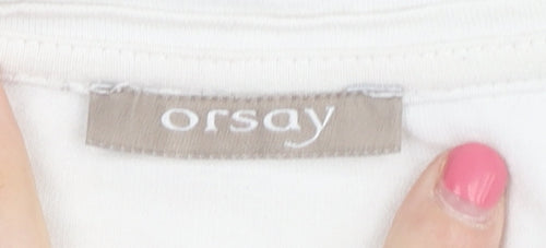 Orsay Women’s XS White Floral T-Shirt