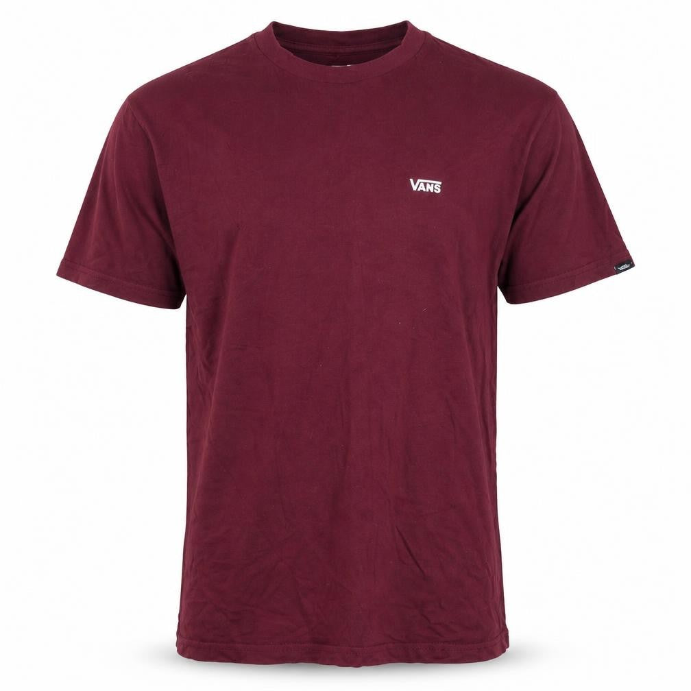 Front view of Vans Men's Red Classic Fit Crew Neck T-Shirt S