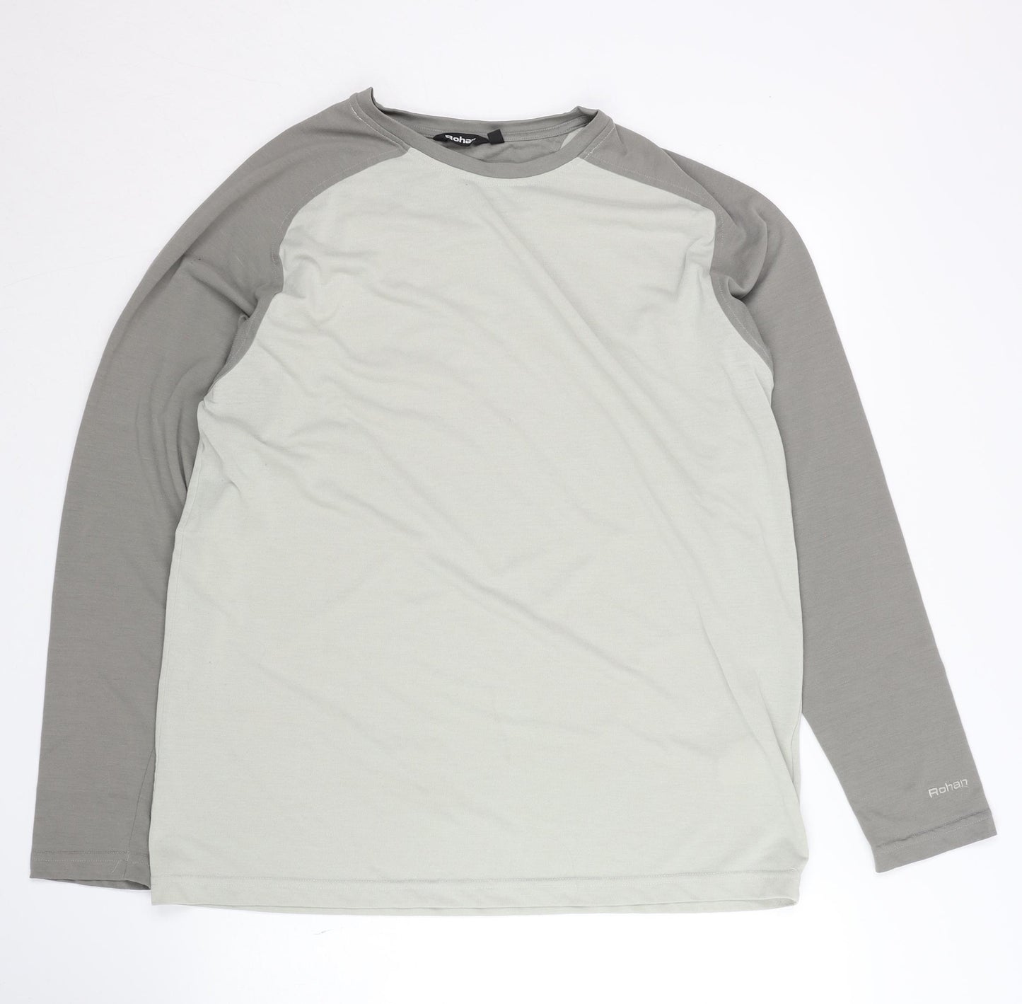 Rohan Men's Grey Long Sleeve T-Shirt Size L