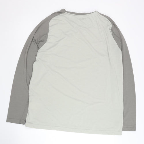 Rohan Men's Grey Long Sleeve T-Shirt Size L