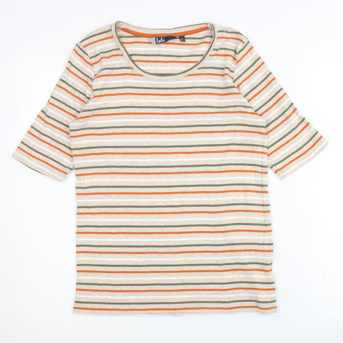 Isle Women's Multicoloured Striped T-Shirt S