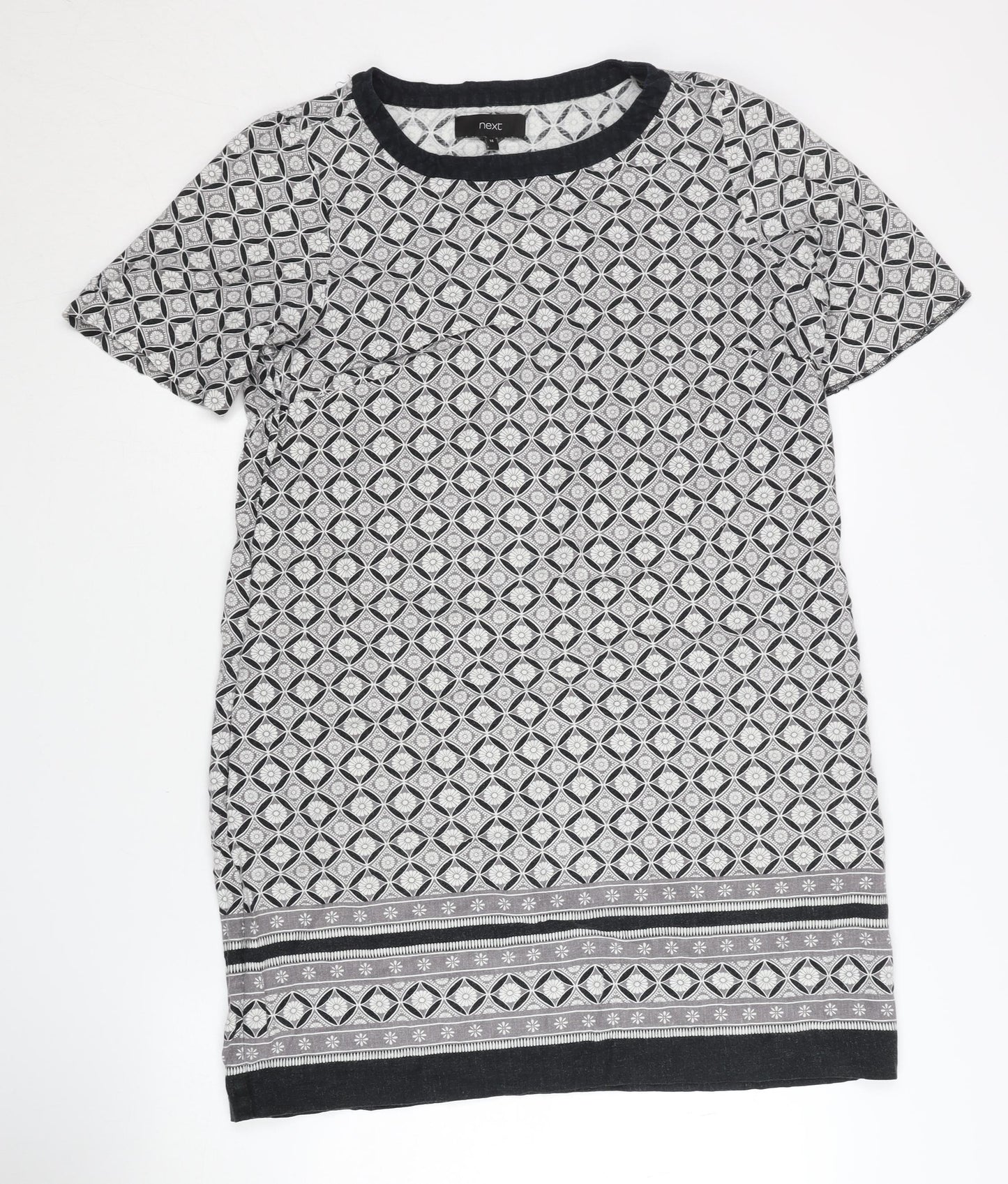 Next Women's Multicoloured Geometric Dress - Size 14