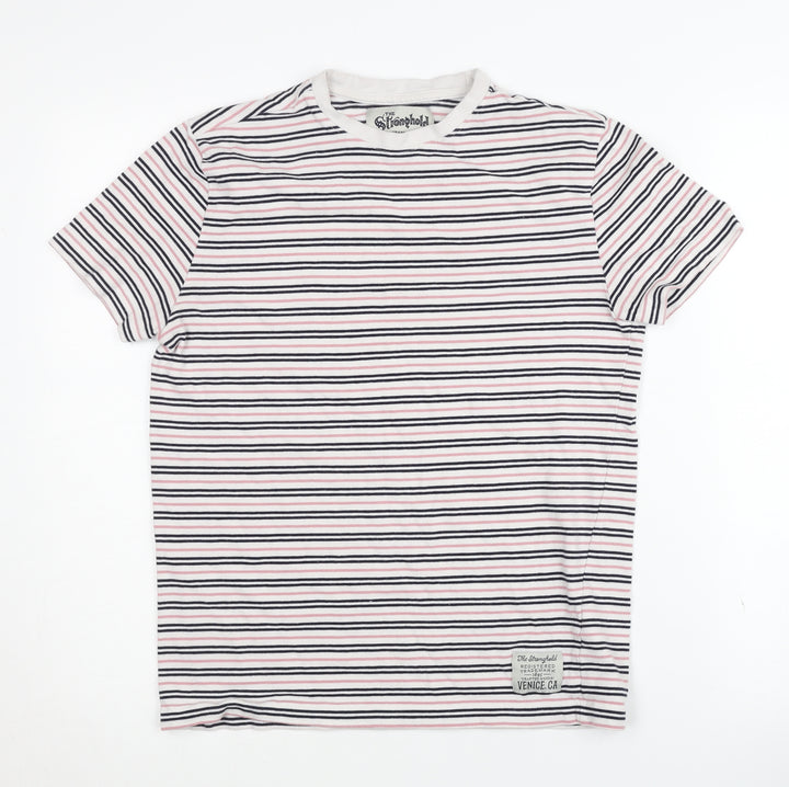 The Stronghold Unisex Stripe T-Shirt XS Multicoloured