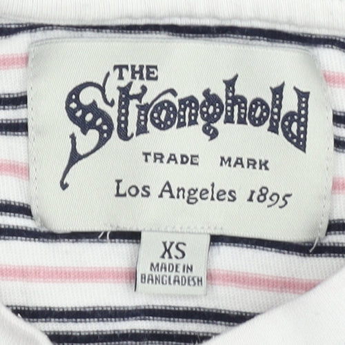 The Stronghold Unisex Stripe T-Shirt XS Multicoloured