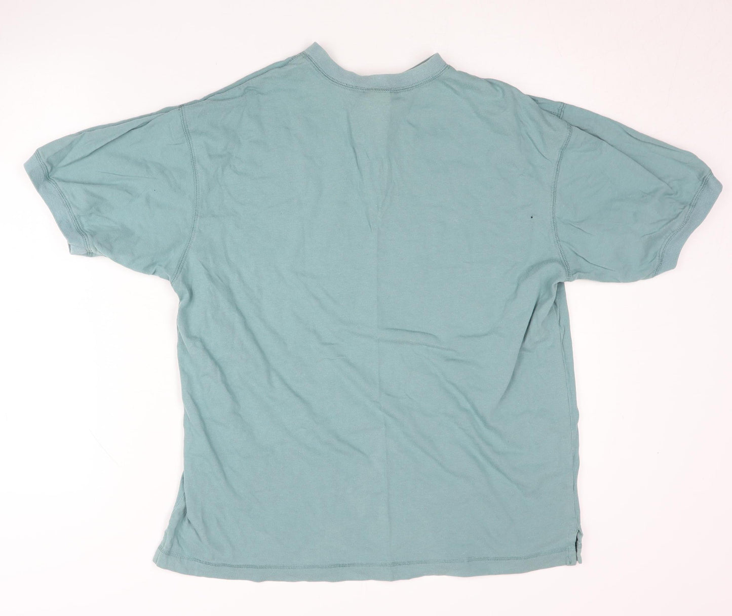 Gap Men's Blue Henley T-Shirt M Short Sleeve