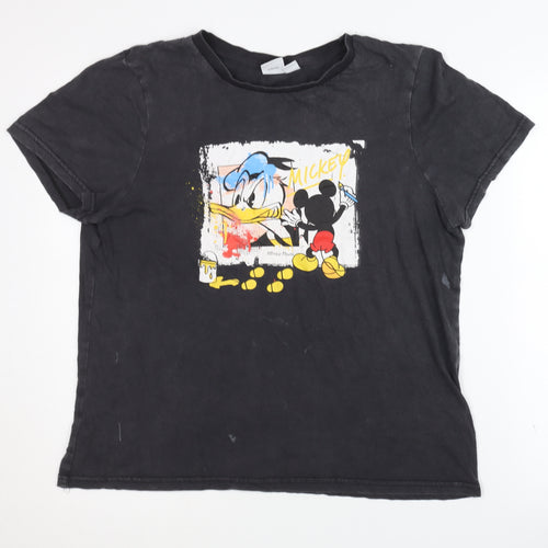 Disney Unisex Black Graphic T-Shirt M