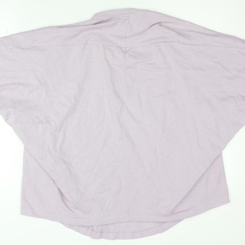 Zara Women's Purple T-Shirt, Size S, Basic Casual Wear