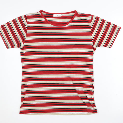 Paul Separates Women's Red Striped T-Shirt, Size S