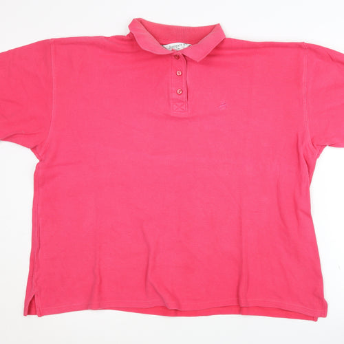 Jumper XL Pink Unisex Polo Shirt Cotton Casual