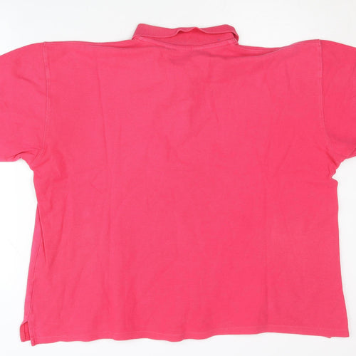 Jumper XL Pink Unisex Polo Shirt Cotton Casual