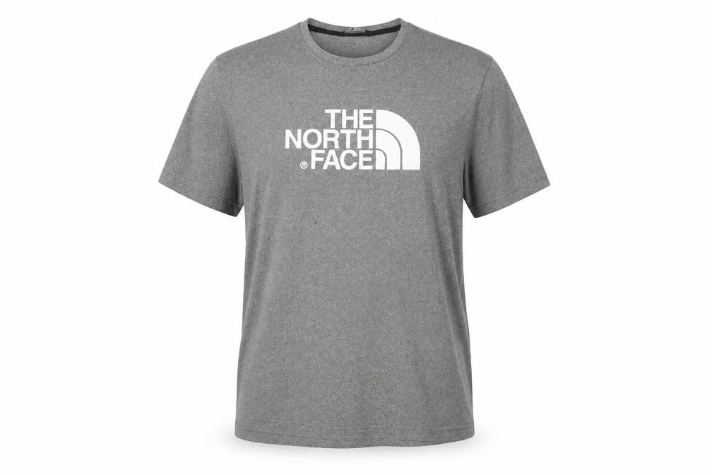 The North Face Men's Grey Short Sleeve Crew Neck T-Shirt