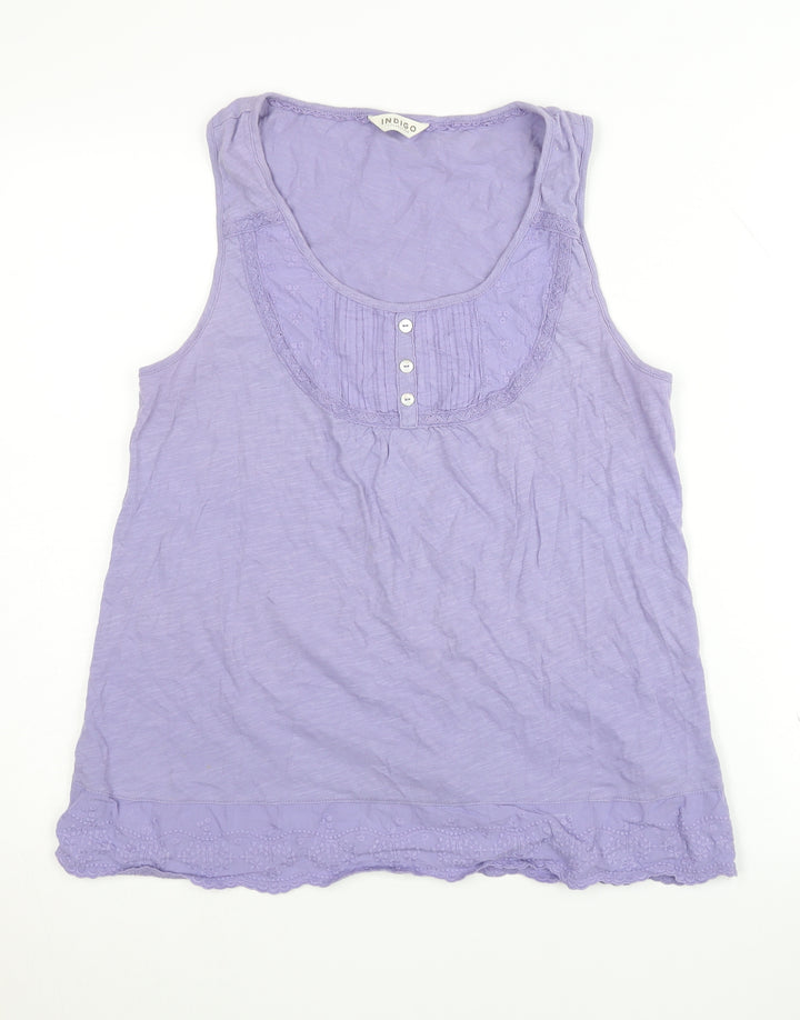 Marks and Spencer Women's Purple Tank Top Size 12