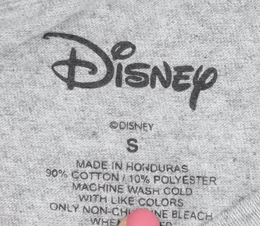 Disney Unisex Adults Grey Mickey Mouse T-Shirt
