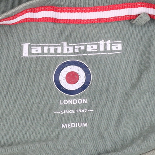 Lambretta Men's Green M Cotton Crew T-Shirt