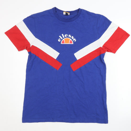 Ellesse Men's Blue Graphic T-Shirt Medium