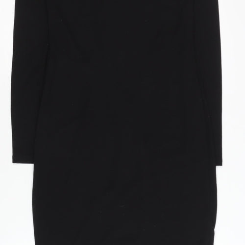 Zara Women's Black Bodycon Dress - Size S