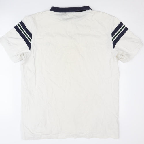 Fred Perry Men's White XL Polo Shirt with Logo