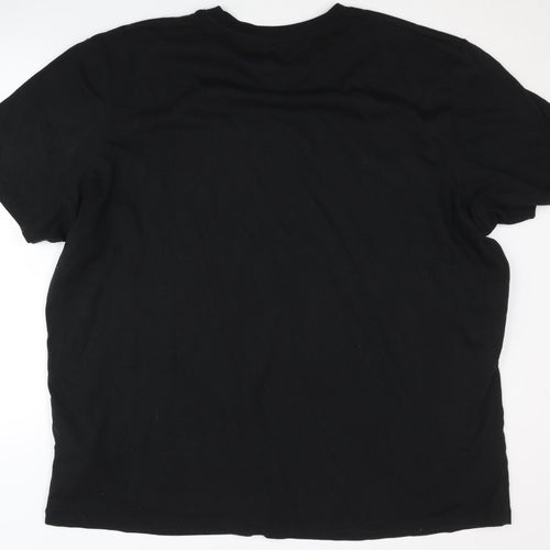 Jack & Jones Men's Black 2XL Graphic Print T-Shirt