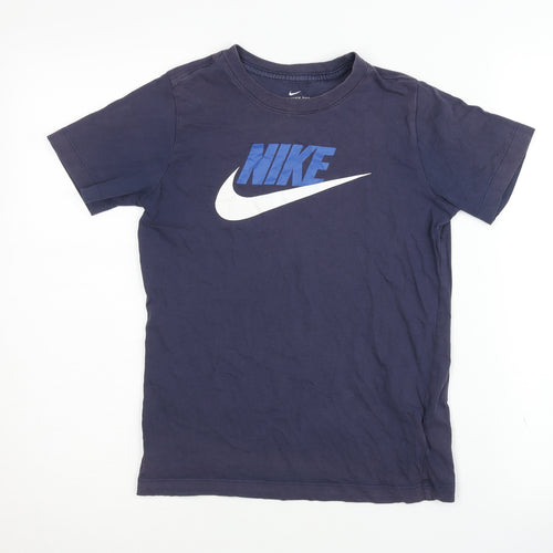 Nike Boys Blue Graphic T-Shirt 10-11 Years Casual Wear