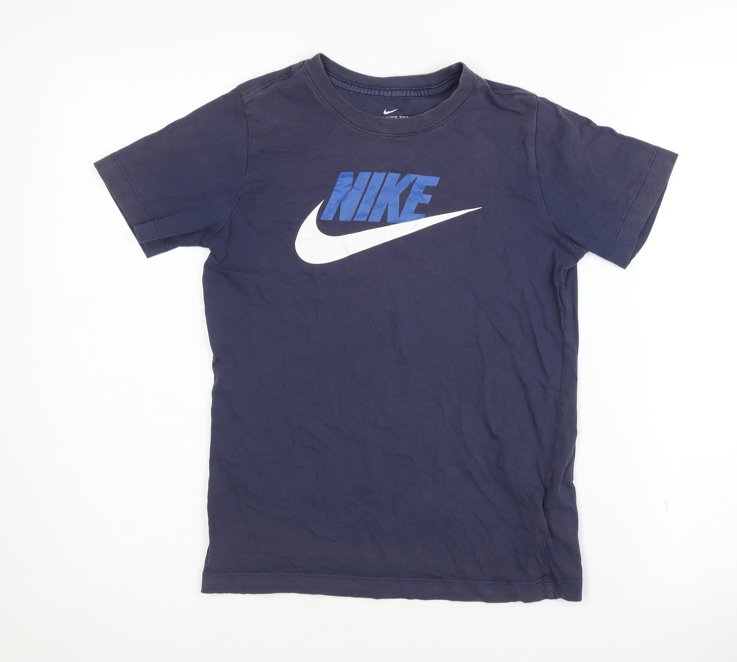 Nike Boys Blue Graphic T-Shirt 10-11 Years Casual Wear