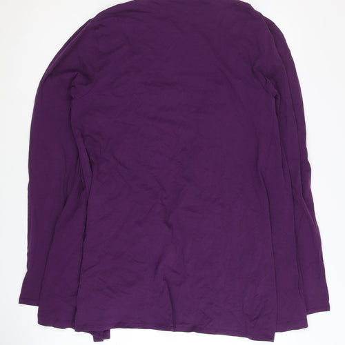 Playboy Women's Purple Cardigan Size 14 Long Sleeve