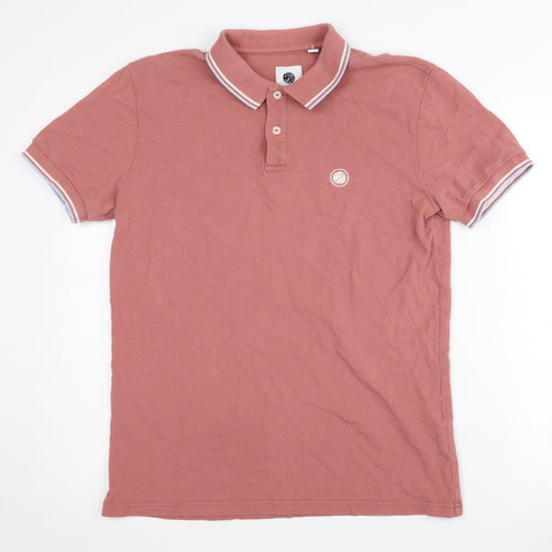 Pretty Green Men's Pink Polo Shirt - Size S