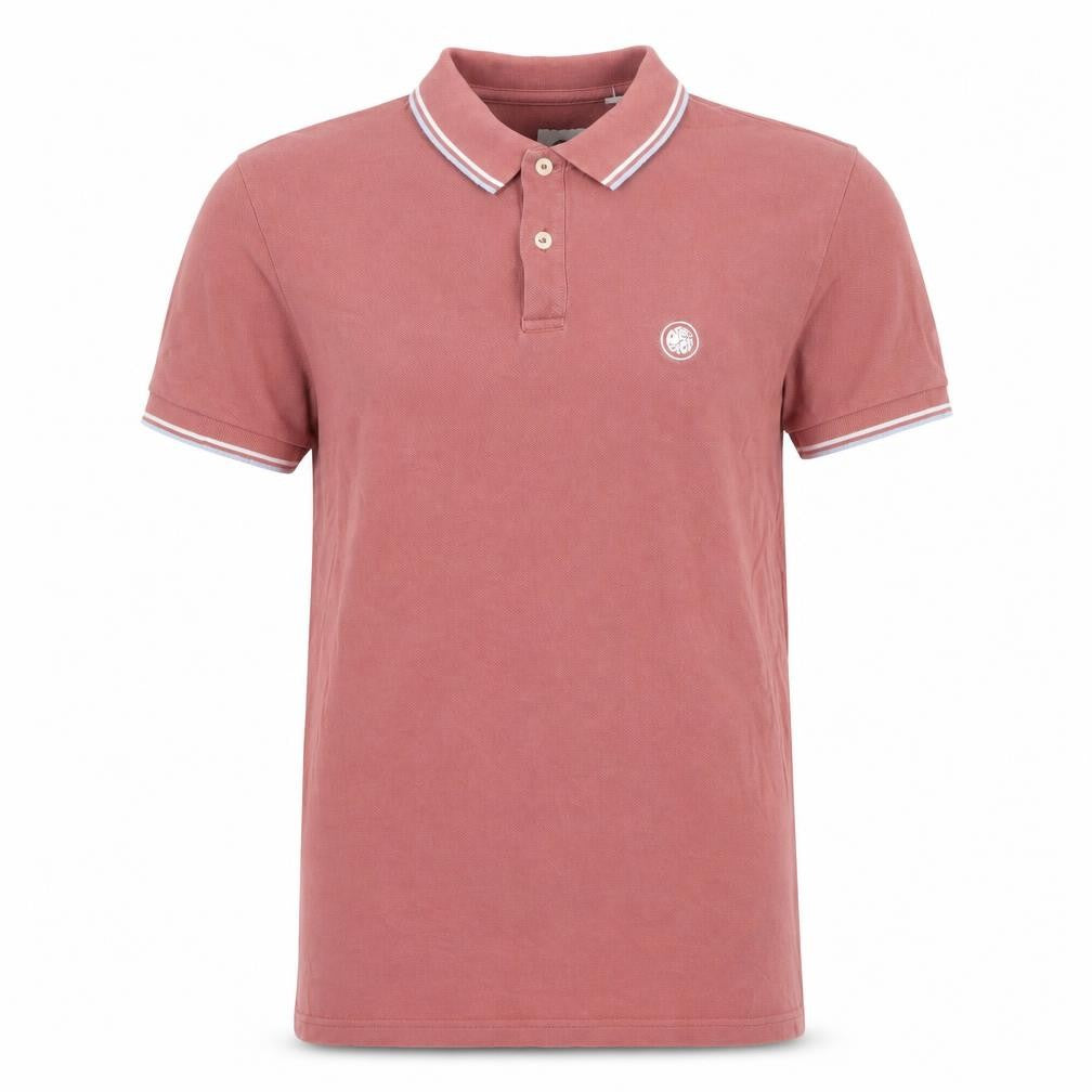 Front view of Pretty Green Men's Pink Polo Shirt -, size S