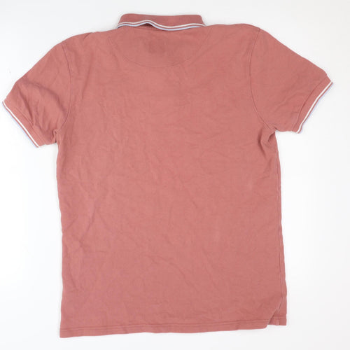 Pretty Green Men's Pink Polo Shirt - Size S