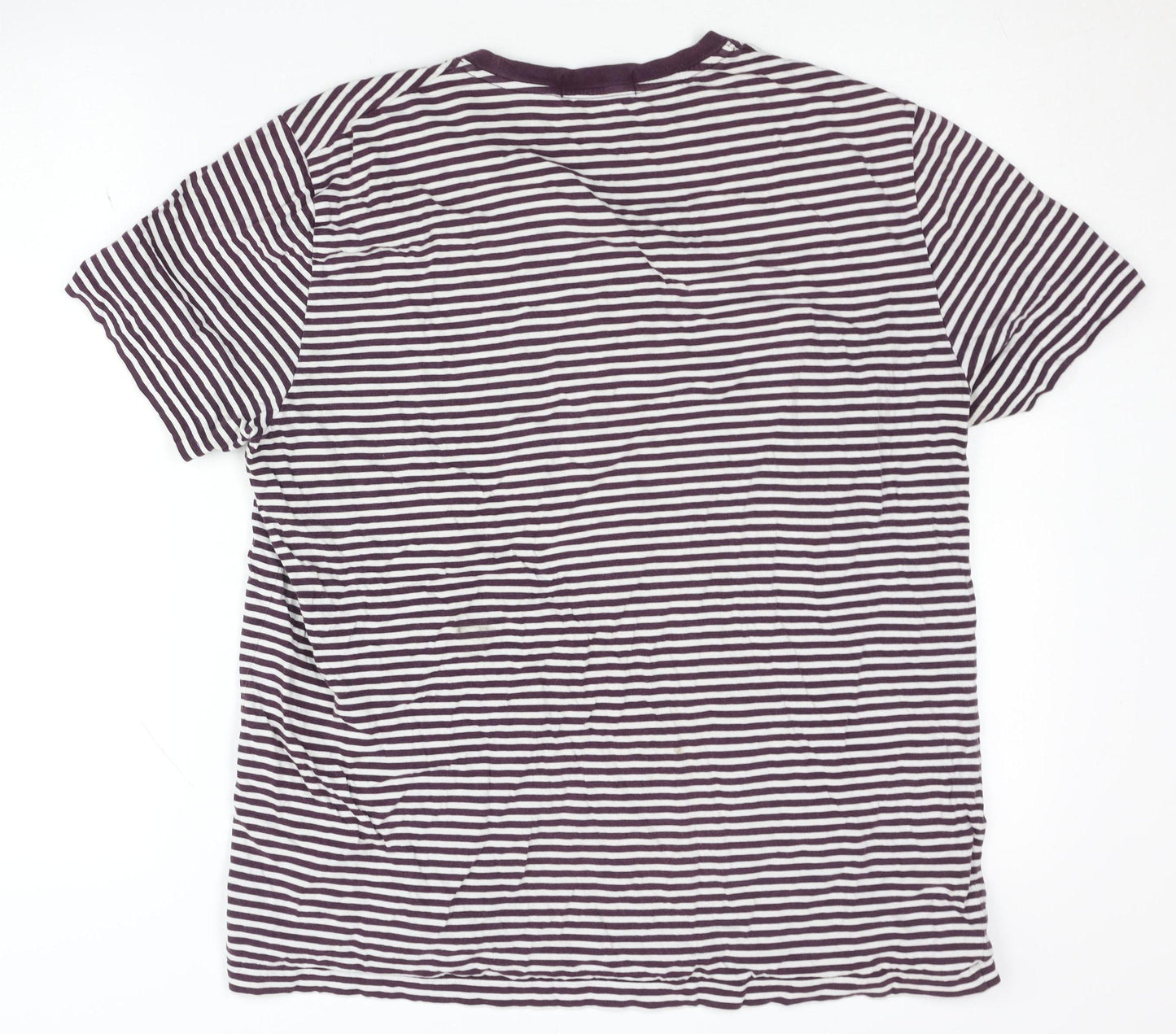 Fred Perry Men's Multicoloured Striped T-Shirt L