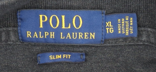 Polo Ralph Lauren Men's Black XL Slim Fit Polo