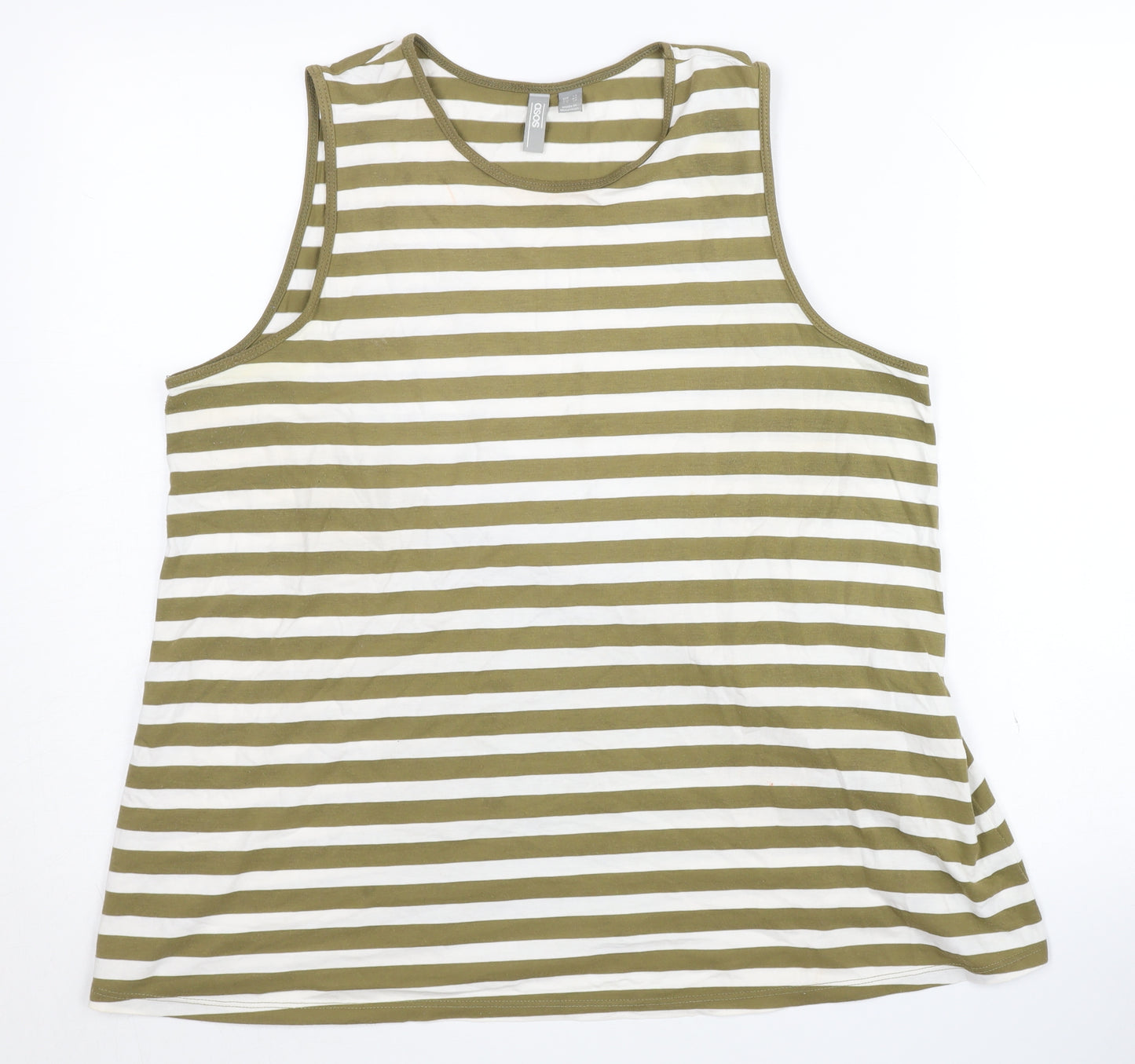 ASOS Women's Striped Multicoloured Tank UK 14