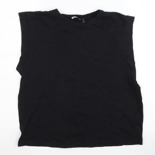 ASOS DESIGN Women's Black Sleeveless T-Shirt - S