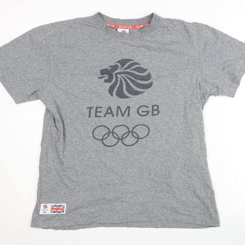 Team GB Grey Sports T-Shirt for Men - S