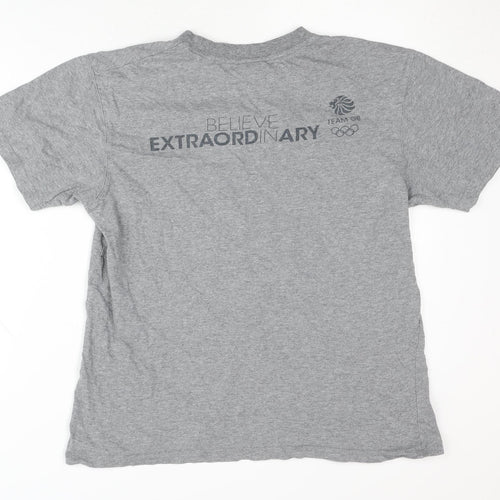 Team GB Grey Sports T-Shirt for Men - S