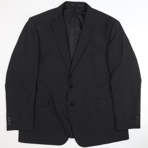 Thomas Nash Men's Black Regular Fit Blazer 48