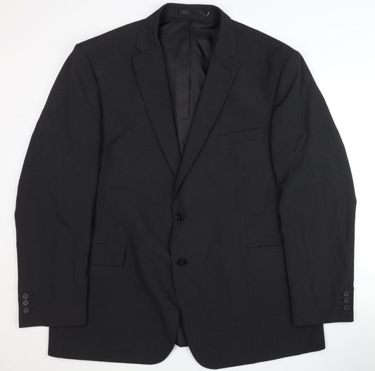 Thomas Nash Men's Black Regular Fit Blazer 48