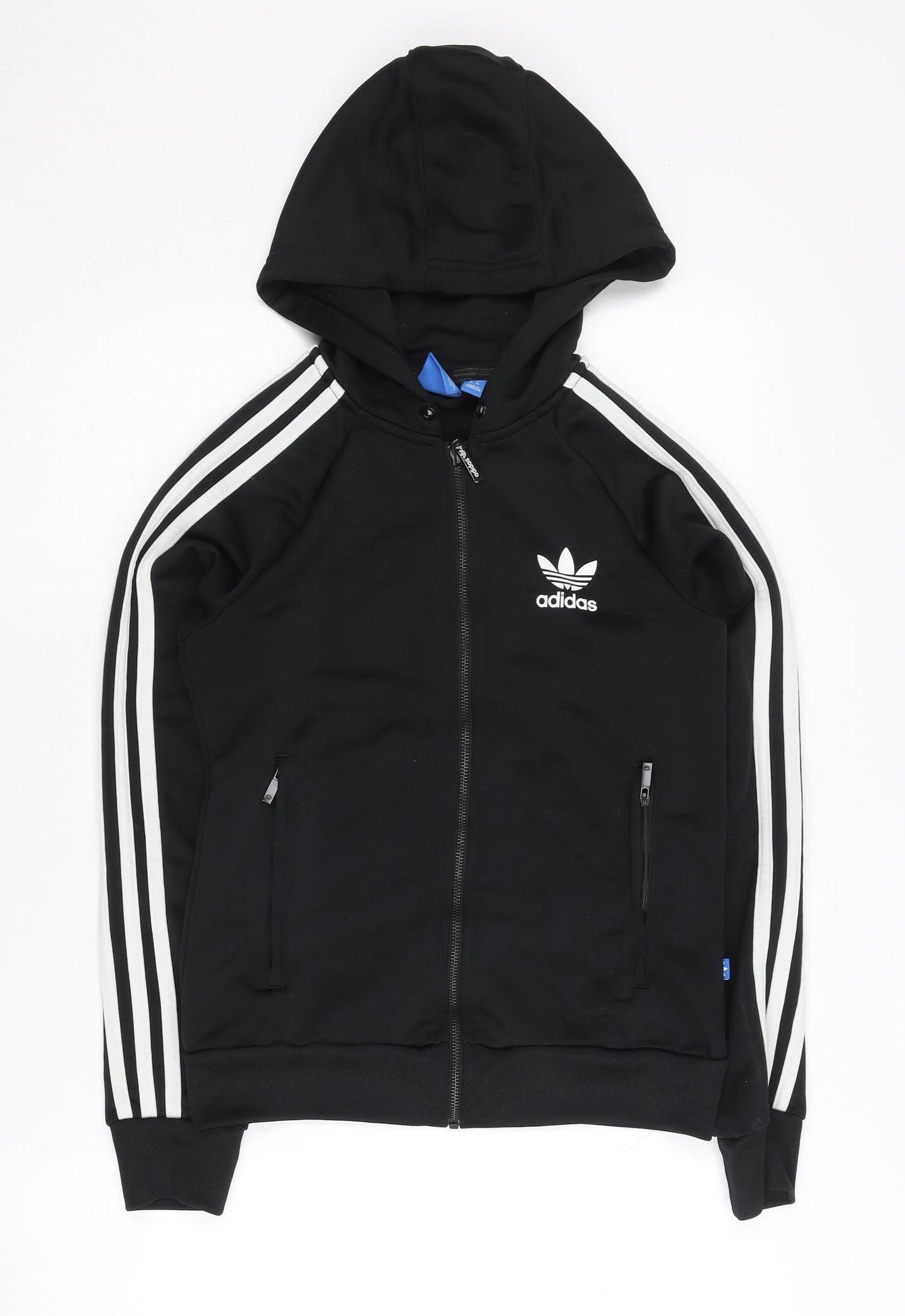 Adidas Women's Black Track Jacket, Size 8, Hoodie