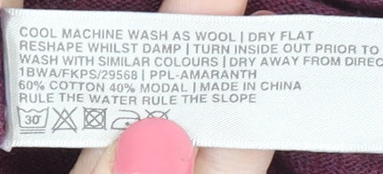 Fat Face Women’s Purple Open Front Cardigan Size 10