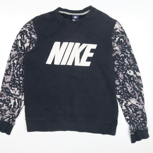 Nike Men's Black Pullover Graphic Sweatshirt M