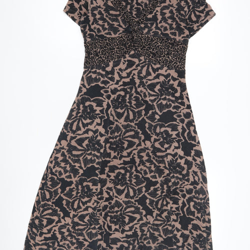 Rocha John Rocha Women's Black Floral Dress Size 10