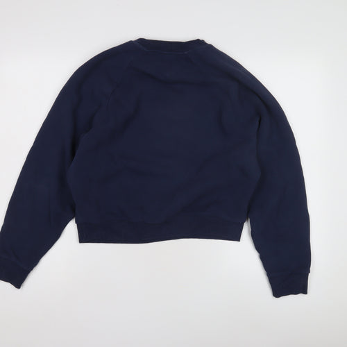 Tommy Jeans Women's Blue XS Logo Pullover Sweatshirt