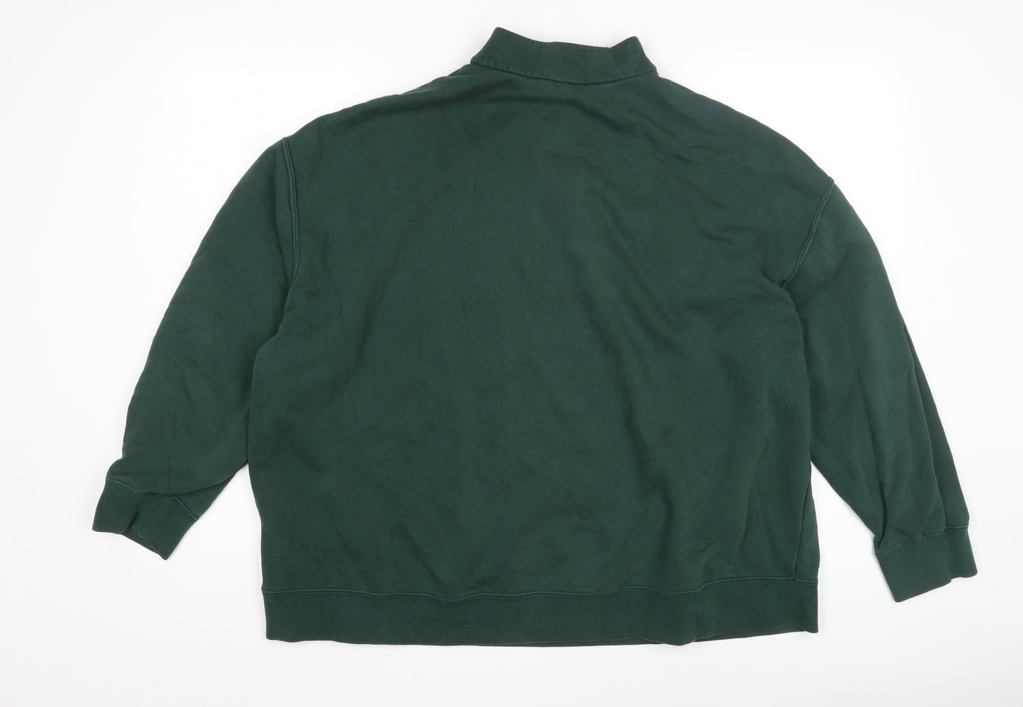 Nike Men's Green 1/4 Zip Sweatshirt - Size L