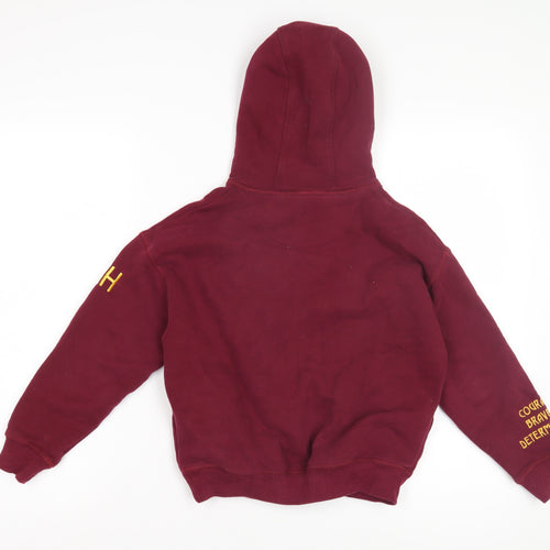 Marks and Spencer Girls Red Harry Potter Pullover Hoodie 8 Years