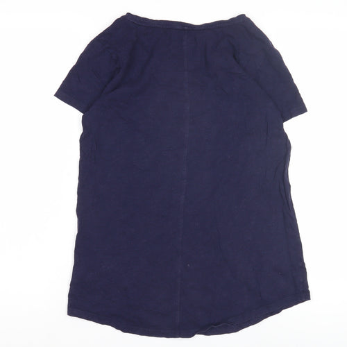 GAP Women's Blue M T-Shirt, Solid Casual Short Sleeve