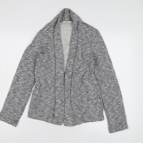 Oasis Women's Grey XS Knit Blazer Open Front Casual